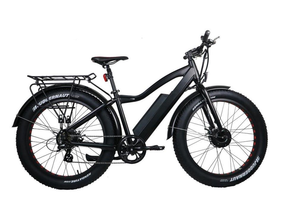 EUNORAU 250W+350W Dual Motor FAT-AWD All Wheel Drive Commuter Electric Fat tire Bike