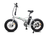 Ecotric Fat Tire Folding Electric Bike Black Wheel