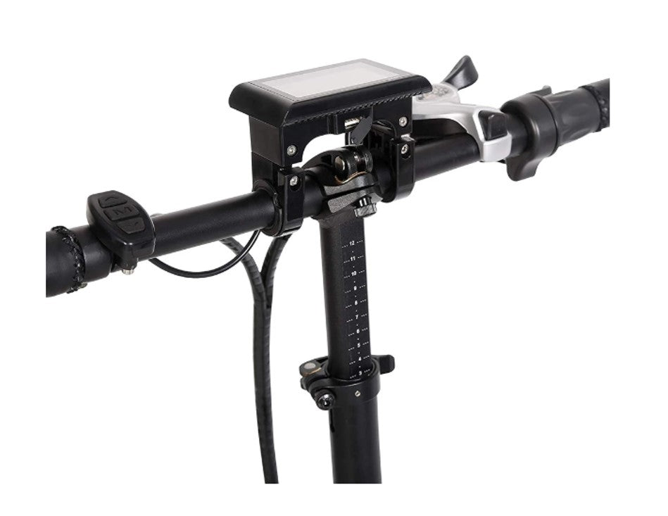 Ecotric 48V folding fat ebike with LCD display - Matt Black