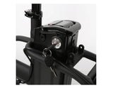 Ecotric 48V folding fat ebike with LCD display - Black and Blue