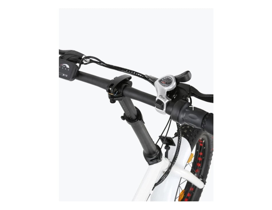 Ecotric Fat Tire Folding Electric Bike Black Wheel