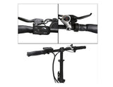 Ecotric Fat Tire Folding Electric Bike Black Wheel