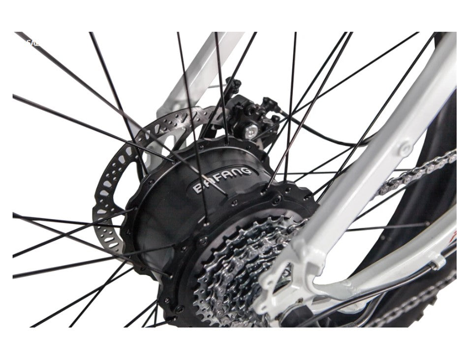 GlareWheel All Terrain Black Fat Tire Electric Bike 26 Inch