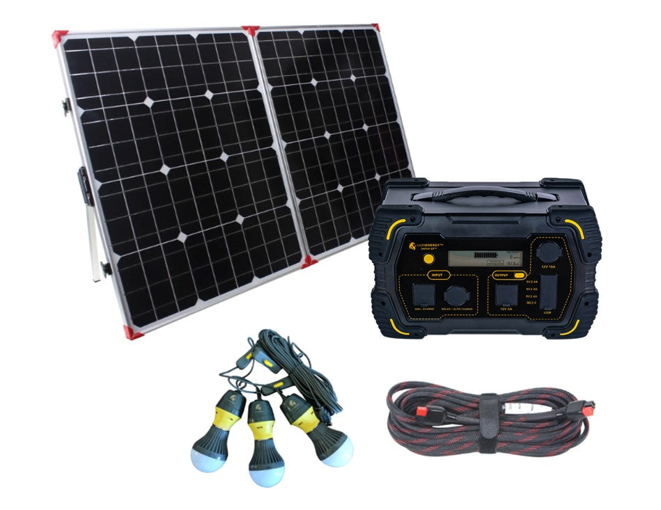 LionEnergy Safari LT 450Wh Portable Solar Generator Kit