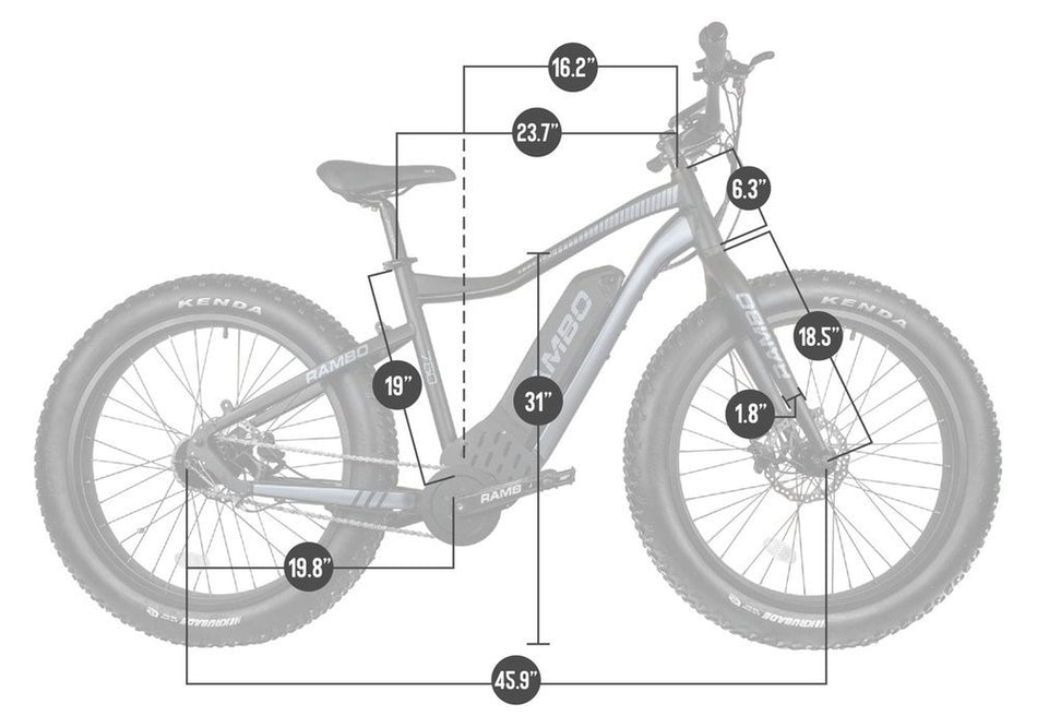 RAMBO PURSUIT 750W 26" All Terrain Fat Tire Electric Bike