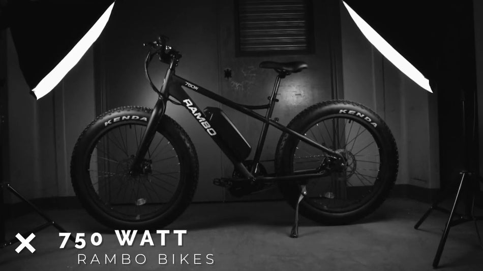 RAMBO SAVAGE 750W All Terrain Fat Tire Electric Bike