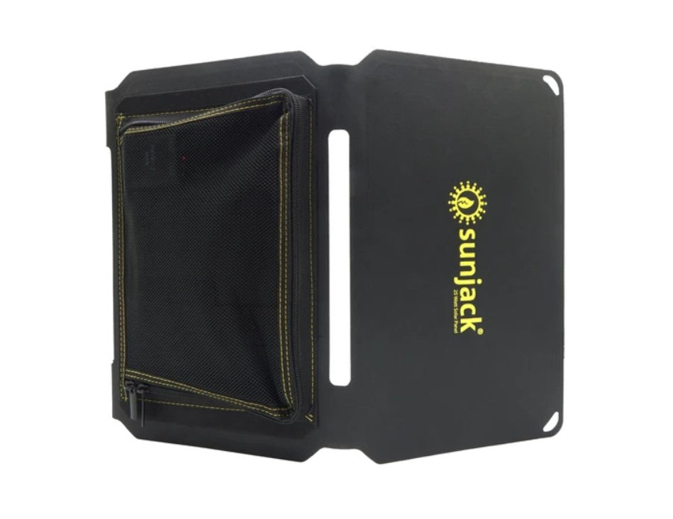 SunJack 25W Portable Solar Charger + 2 Powerbanks