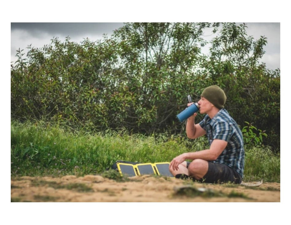 SunJack 25W Portable Solar Charger + 2 Powerbanks