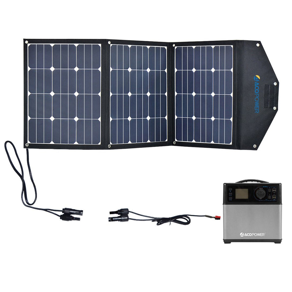ACOPOWER 400Wh Solar Power Generator Kit