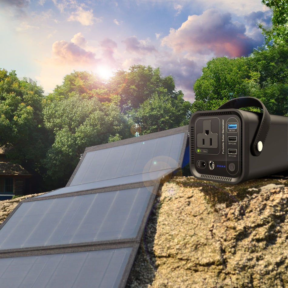 ACOPOWER 154Wh Generator and 50W Portable Solar Panel