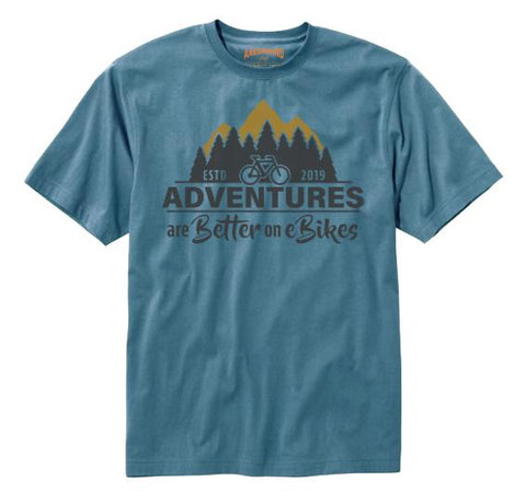 Adventures are better on Ebikes T-shirt By Aardewind