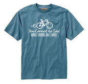 You Cannot Be Sad While Riding an Ebike T-shirt By Aardewind
