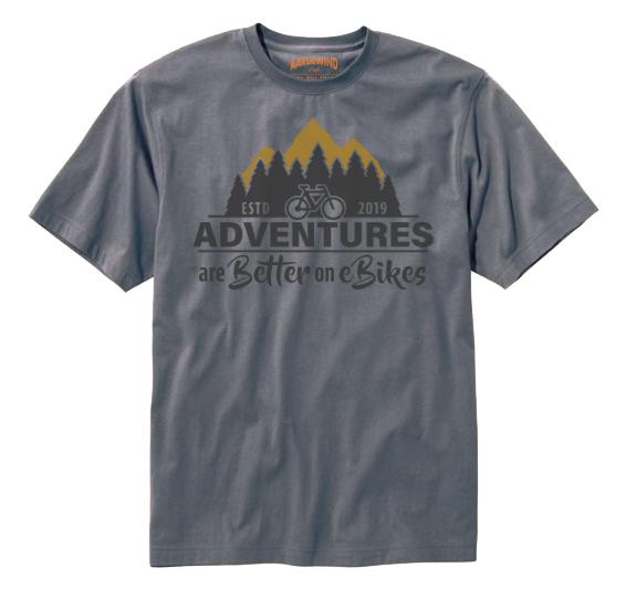 Adventures are better on Ebikes T-shirt By Aardewind