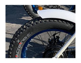 Ecotric Fat Tire Folding Electric Bike Black Wheel