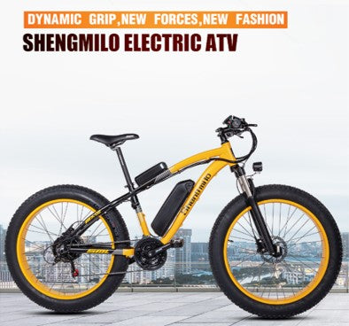 Electric Fat Bike 1000W | Lithium battery ebike electric mountain bike