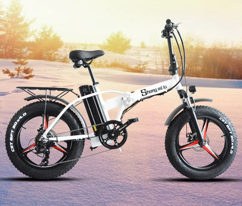 500W Fat Tire Folding Electric Bike