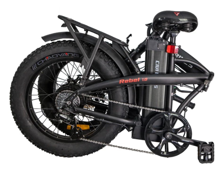 GlareWheel Foldable Electric Fat Tire Bike Sport