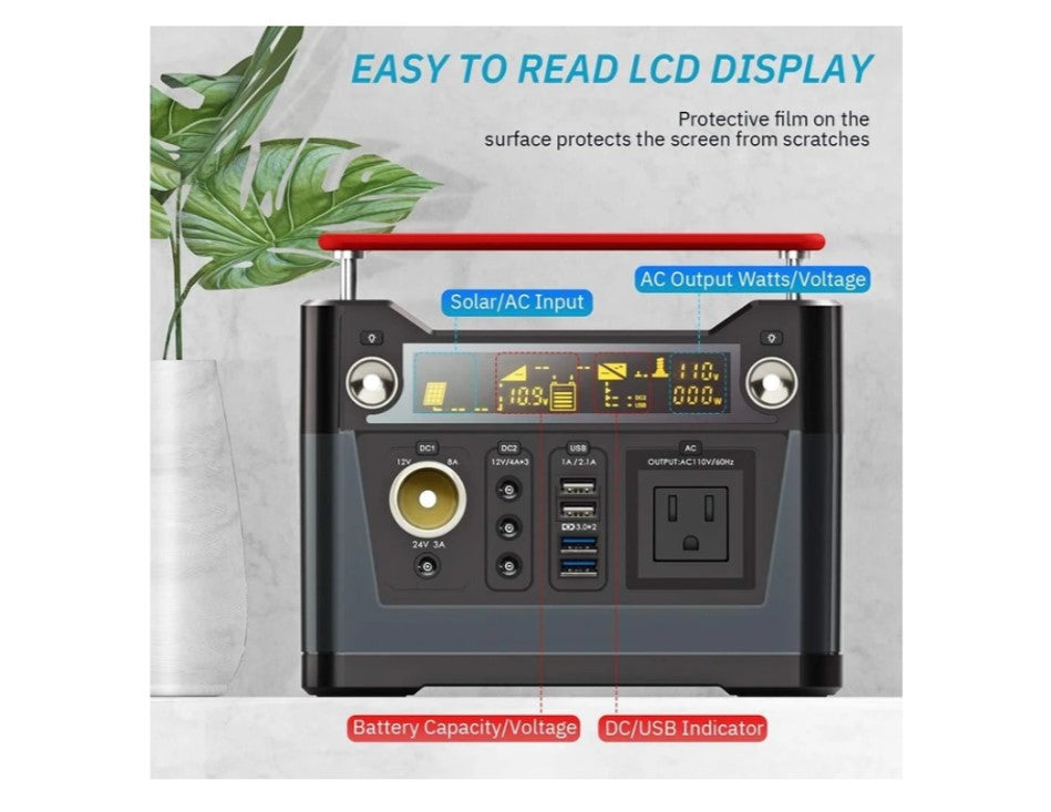 Rockpals 300W Portable Power Station 100W Solar Panel Kit Portable4Life Rockpals 300W Portable Power Station 100W Solar Panel Kit Portable4Life