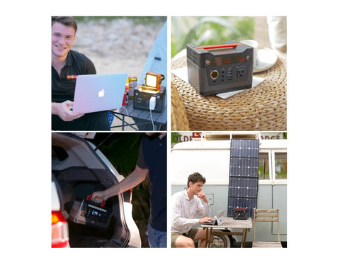 Rockpals 300W Portable Power Station + 60W Solar Panel Kit