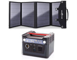 Rockpals 300W Portable Power Station + 100W Solar Panel Kit