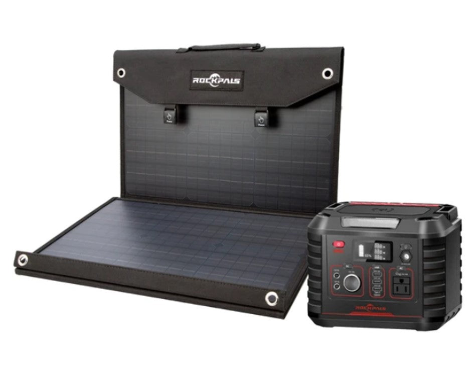 Rockpals 330W Portable Power Station 100W Solar Panel Kit Portable4Life Rockpals 330W Portable Power Station 100W Solar Panel Kit Portable4Life
