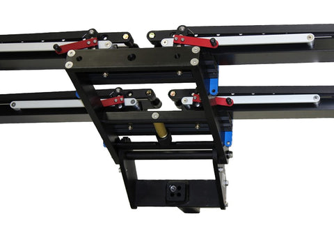 SUPER DUTY DOUBLE BIKE RACK FOR ELECTRIC BIKES WITH FAT TIRE KIT INSTALLED