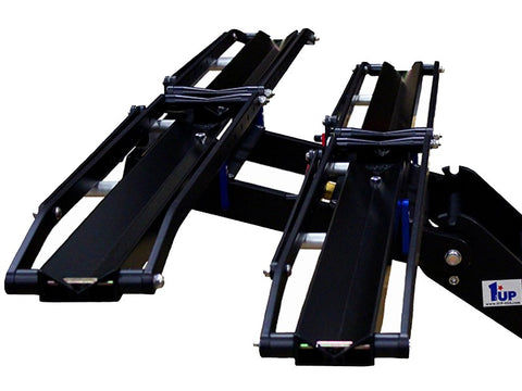 SUPER DUTY DOUBLE BIKE RACK FOR ELECTRIC BIKES WITH FAT TIRE KIT INSTALLED