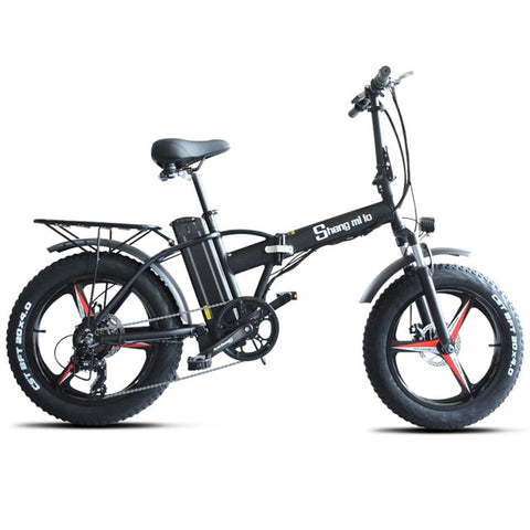 500W Fat Tire Folding Electric Bike