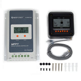 ACOPOWER 20A MPPT Solar Charge Controller with Remote Meter MT-50