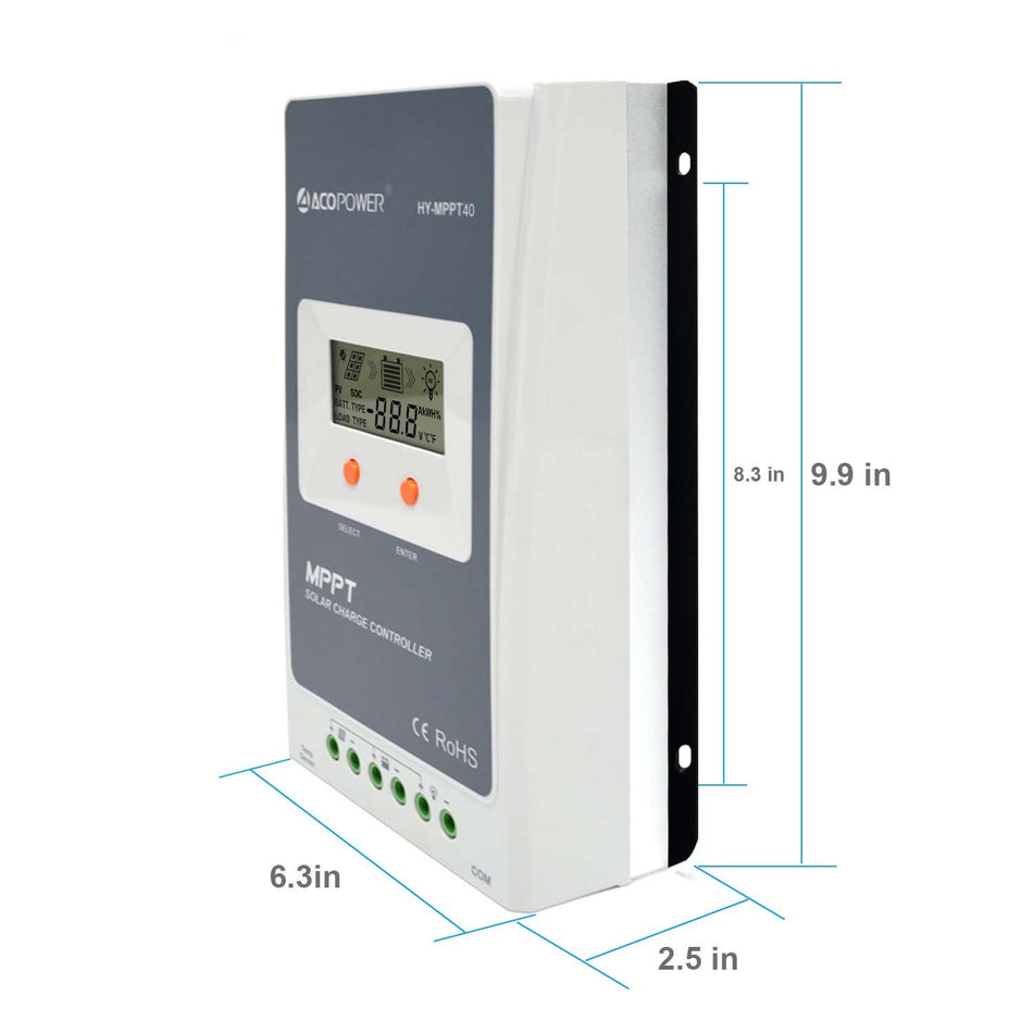 ACOPOWER 40A MPPT Solar Charge Controller