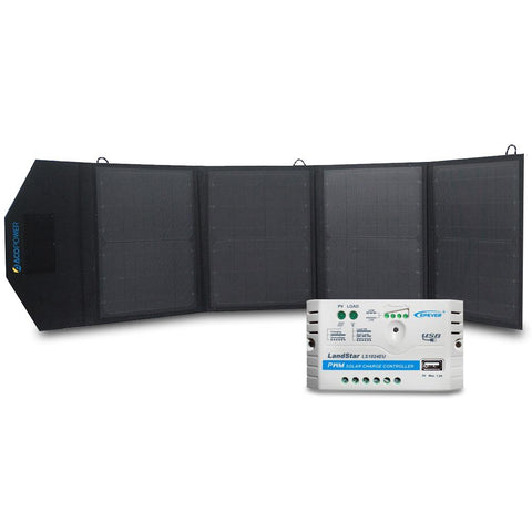 ACOPOWER 12V 50 Watt Portable Solar Suitcase with 5A Charge Controller