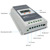 ACOPOWER 20A MPPT Solar Charge Controller with Remote Meter MT-50