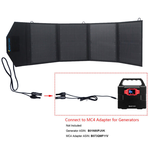ACOPOWER 12V 50 Watt Portable Solar Suitcase with 5A Charge Controller