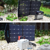 ACOPOWER 70W Portable Solar Suitcase with 5A Charge Controller