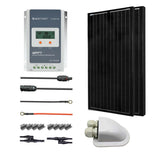 200 Watts All Black Monocrystalline Solar RV Kit