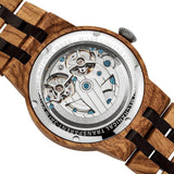 Men's Dual Wheel Automatic Ambila Wood Watch - For High End Watch Collectors