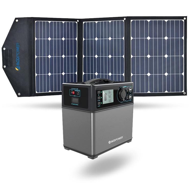 ACOPOWER 400Wh Solar Power Generator Kit