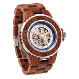 Men's Genuine Automatic Kosso Wooden Watches No Battery Needed
