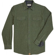 Major Button Up Army Heather Shirt