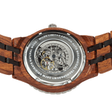 Men's Premium Self-Winding Transparent Body Ambila Ebony Wood Watches