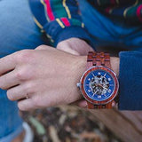 Men's Premium Self-Winding Transparent Body Kosso Wood Watches