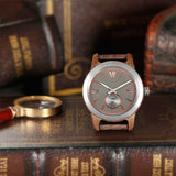 Men's Handcrafted Engraving Walnut Wood Watch - Best Gift Idea!