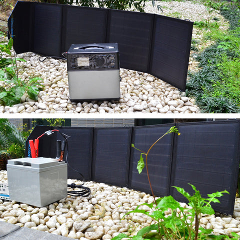 ACOPOWER 12V 50 Watt Portable Solar Suitcase with 5A Charge Controller
