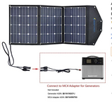 ACOPOWER 105W Foldable Solar Suitcase with 10A Charge Controller