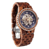 Men's Premium Self-Winding Transparent Body Kosso Wood Watches